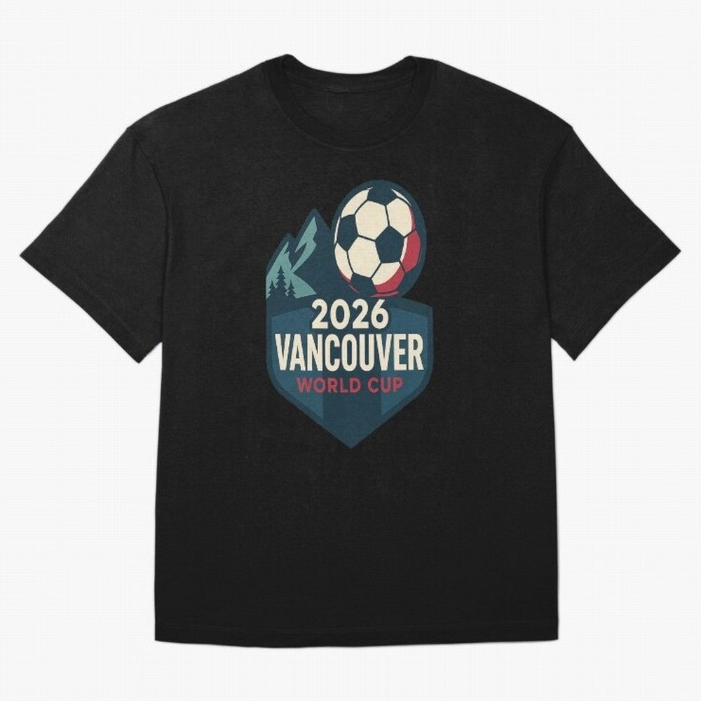 2026 Vancouver World Cup Design Oversized T-Shirt Bring Home FIFA World Cup 2026 Group Stage for Fans of Haaland and England and Germany, Bringing Tournament Hype, Historic Matchups, Family Viewing Parties and Global Sports Pride; Made for