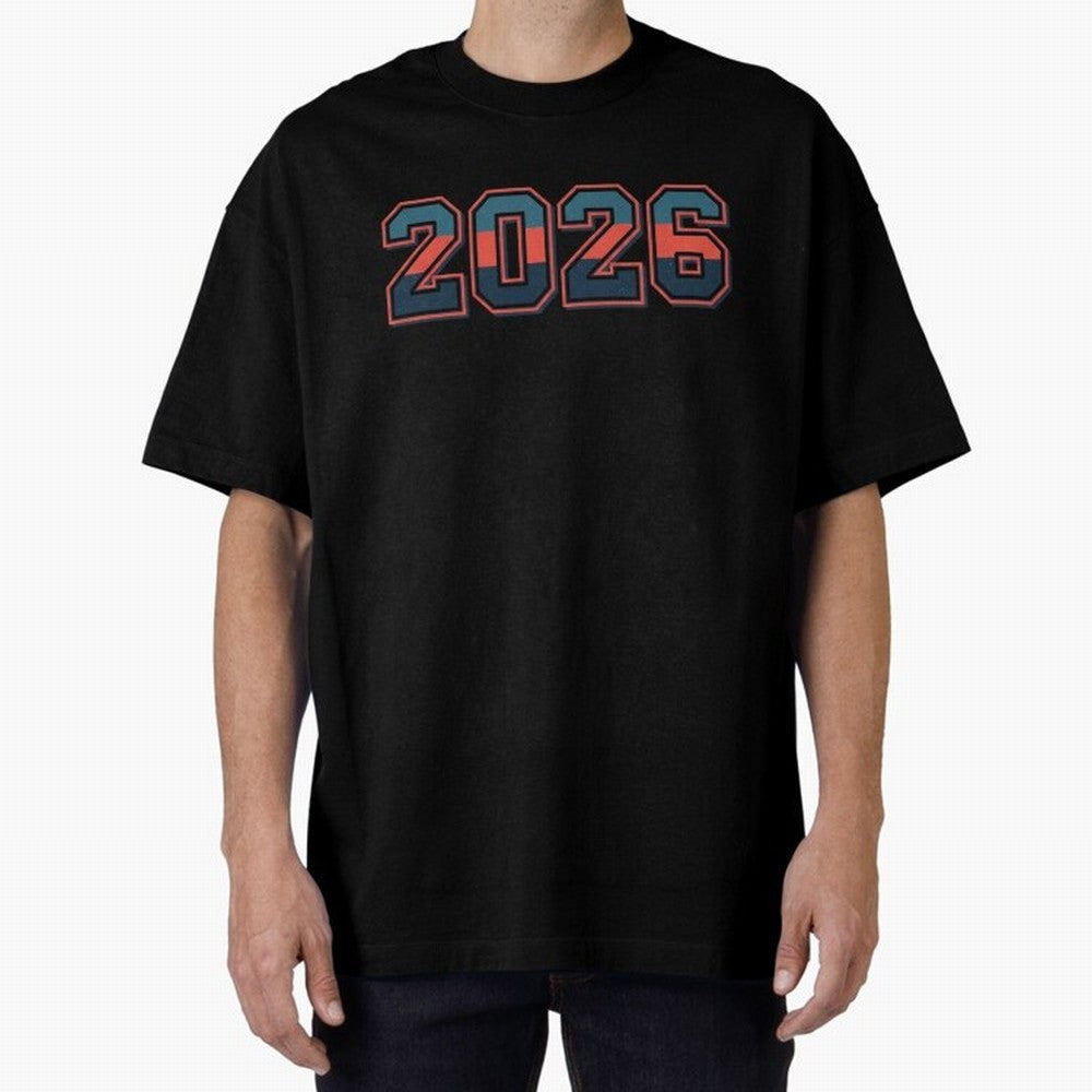 Vintage American 2026 Collegiate Style T-Shirt Sticker Design Oversized T-Shirt Fuel the Hype around Match Day Hype around FIFA World Cup 2026 Group Stage, Neymar, Haaland and Cristiano Ronaldo, England and Germany, Retro Football Energy, Iconic