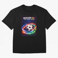 North America Soccer 2026 Shirt, Soccer 26 USA Canada Mexico Fan Tee, United 2026 Soccer Graphic - Bold Oversized T-Shirt Follow the Road to FIFA World Cup 2026 Group Stage Centered on Mbappe, England, France and Netherlands Energy, Tournament