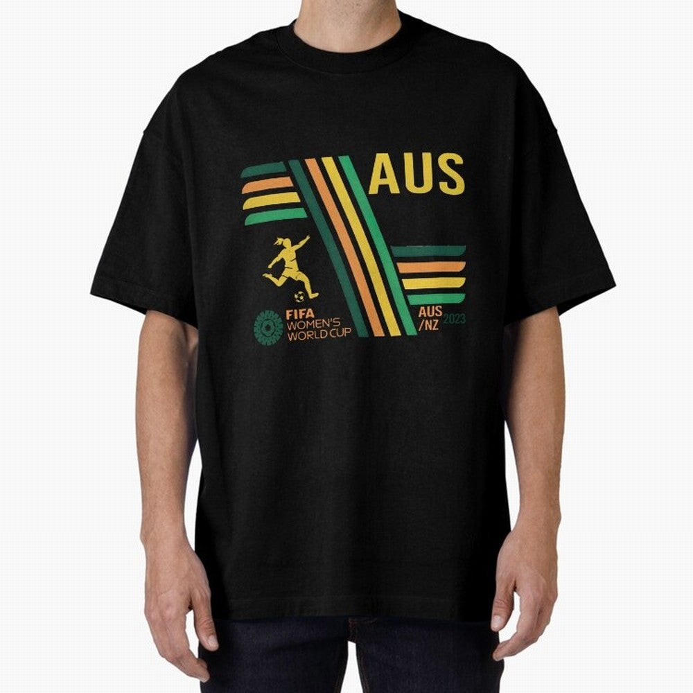 Australia Women's World Cup Oversized T-Shirt Keep Football History Alive during FIFA World Cup 2026 for Fans of Mbappe and Argentina, Bringing Match Day Excitement, Supporter Culture, Golden Goals and Global Football Passion; Made for Collectors
