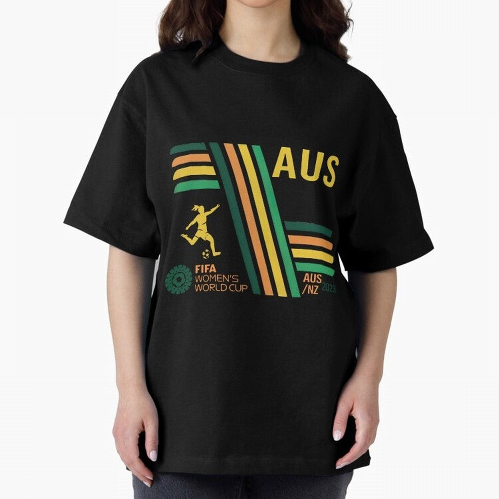 Australia Women's World Cup Oversized T-Shirt Keep Football History Alive during FIFA World Cup 2026 for Fans of Mbappe and Argentina, Bringing Match Day Excitement, Supporter Culture, Golden Goals and Global Football Passion; Made for Collectors