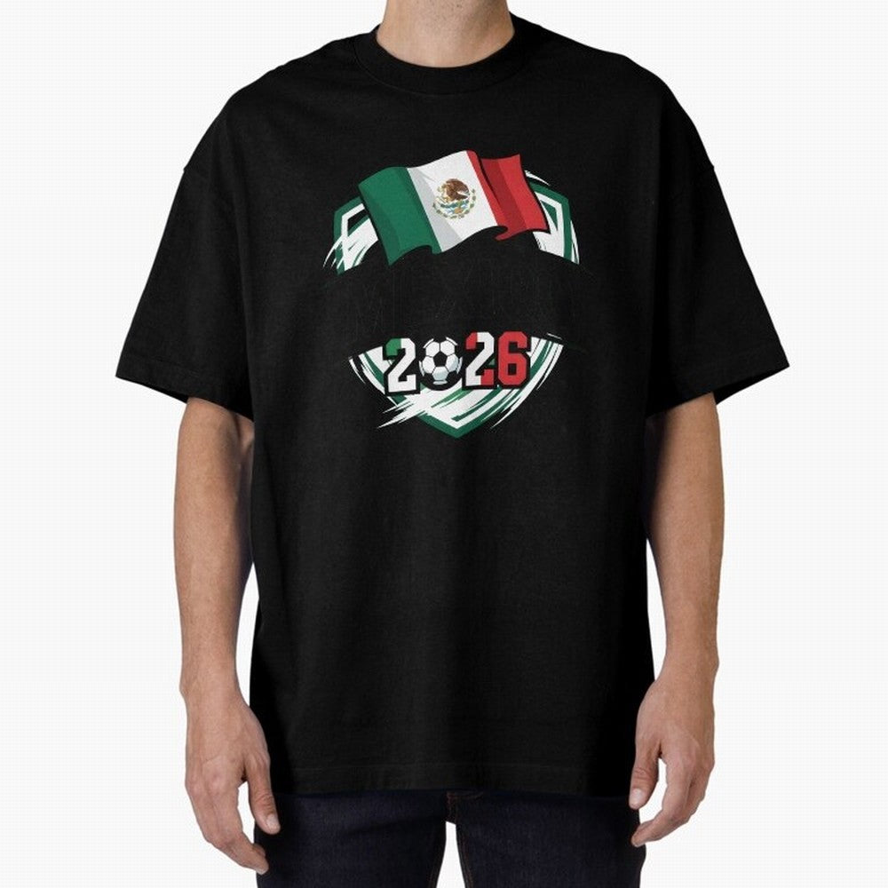 MEXICO World Cup 2026 Gift ¨C MEXICO Football Oversized T-Shirt Celebrate Supporters United by Global Football Passion for FIFA World Cup 2026 Group Stage, Celebrating Messi, Argentina, Fan Favorite Moments, National Team Passion, Big Match Drama