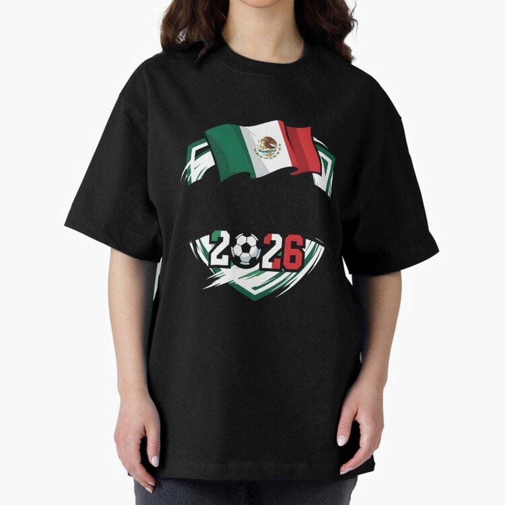 MEXICO World Cup 2026 Gift ¨C MEXICO Football Oversized T-Shirt Celebrate Supporters United by Global Football Passion for FIFA World Cup 2026 Group Stage, Celebrating Messi, Argentina, Fan Favorite Moments, National Team Passion, Big Match Drama