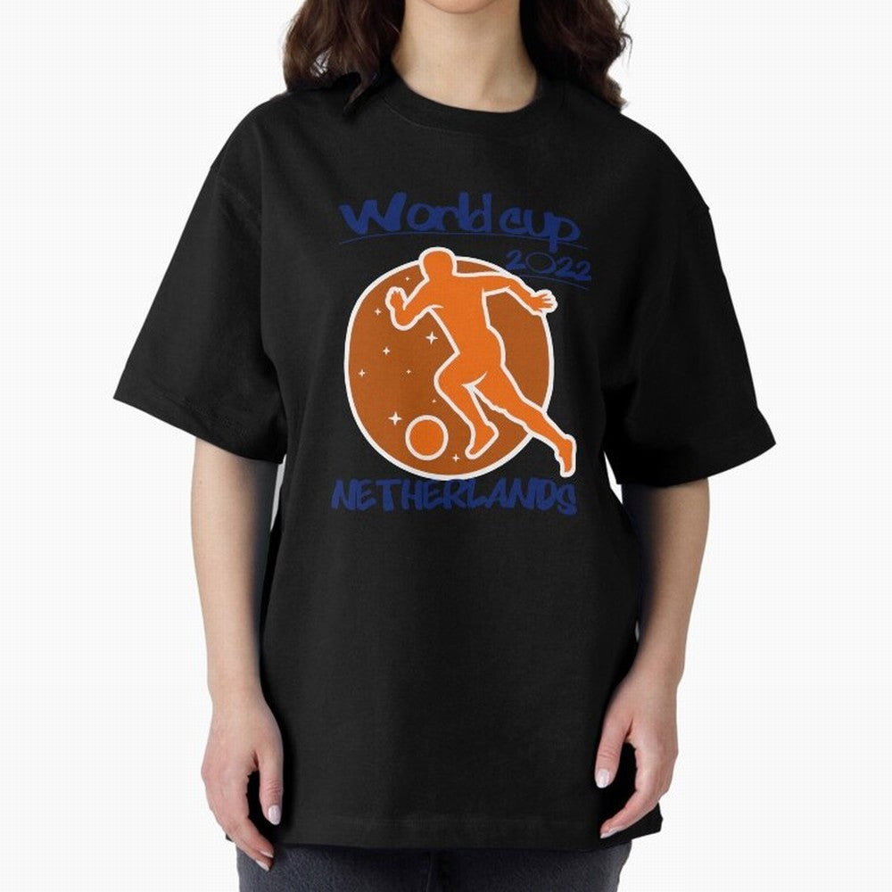 Netherlands World Cup 2022 Oversized T-Shirt Support the Legends of FIFA World Cup 2026 Group Stage Filled with Haaland, Portugal, Spain and Germany Energy, Champion Mindset, Group Stage Buzz, Knockout Tension and Passionate Fan Culture; Perfect