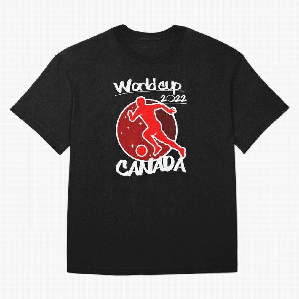 Canada World Cup 2022 Oversized T-Shirt Carry FIFA World Cup 2026 for Fans of CR7 and Messi and Portugal, Bringing Football History, Final Match Energy, Crowd Noise and Once in a Lifetime Moments; Ideal for Fans Who Follow Messi, Cristiano Ronaldo,