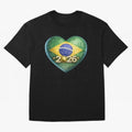 Brazil 2026 World Football Heart Flag Designs Oversized T-Shirt Bring Global Tournament Vibes to the FIFA World Cup 2026 Journey through Haaland and Mbappe Highlights, England and Germany Pride, Retro Football Energy, Iconic Rivalries, Trophy Chase