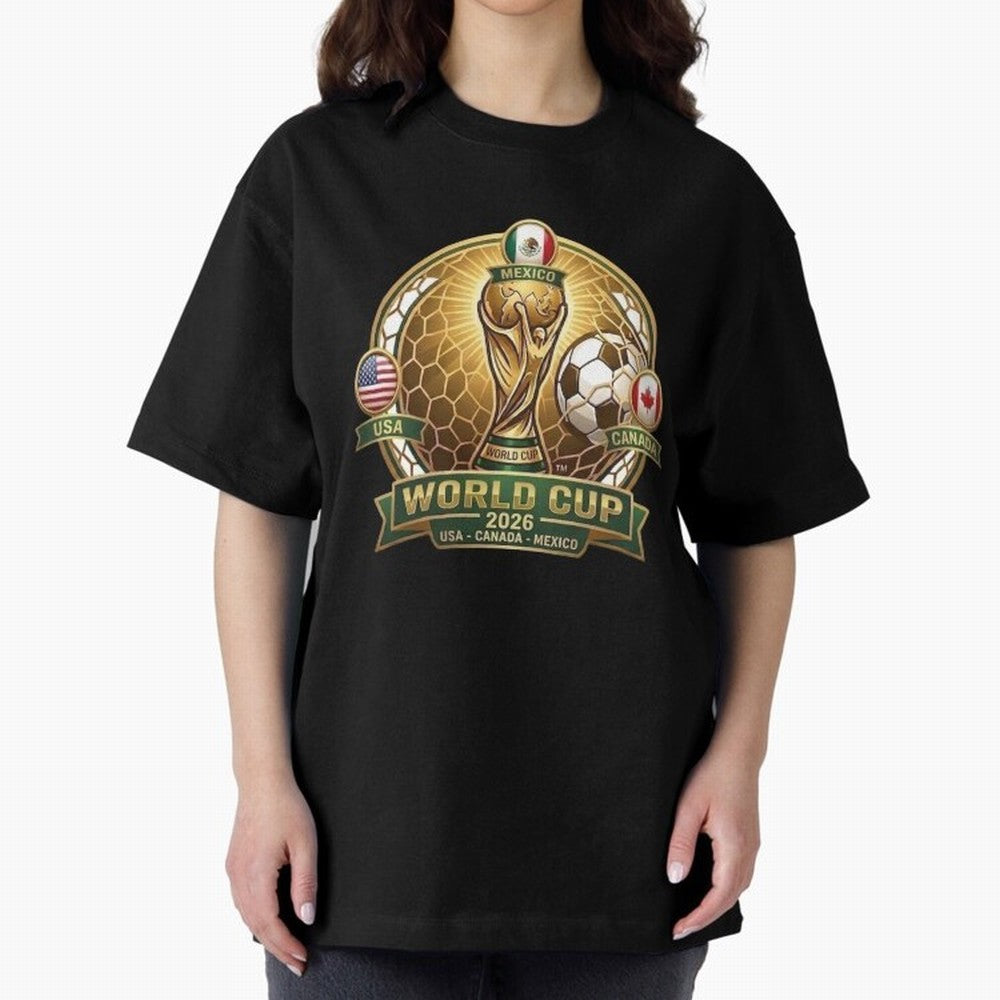 Chasing the Cup 2026 Oversized T-Shirt Mark the FIFA World Cup 2026 Group Stage Journey through Mbappe Highlights, Brazil, Portugal and Argentina Pride, Fan Favorite Moments, National Team Passion, Big Match Drama and Soccer History; Ideal for