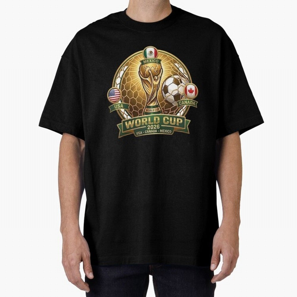 Chasing the Cup 2026 Oversized T-Shirt Mark the FIFA World Cup 2026 Group Stage Journey through Mbappe Highlights, Brazil, Portugal and Argentina Pride, Fan Favorite Moments, National Team Passion, Big Match Drama and Soccer History; Ideal for
