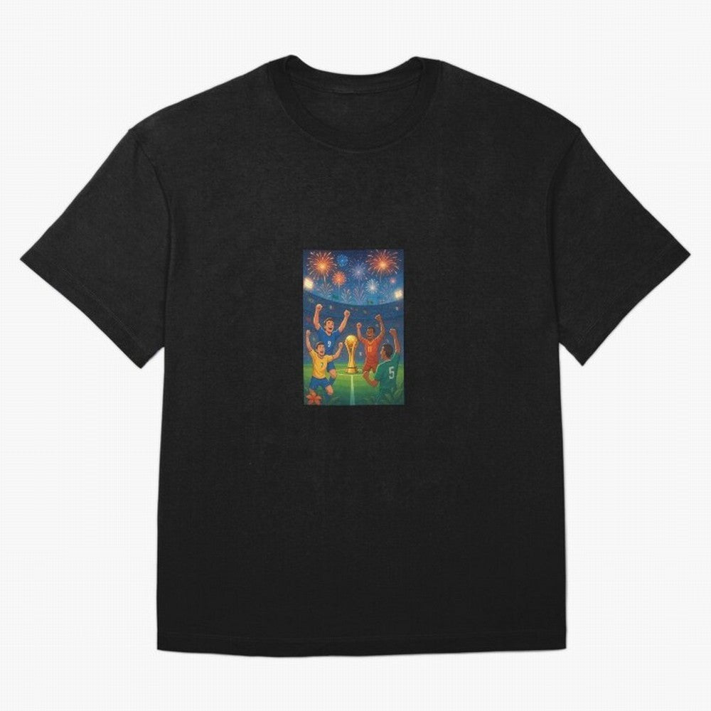 World Cup Oversized T-Shirt Mark FIFA World Cup 2026 for Fans of Messi, Neymar and Mbappe and Spain and Netherlands, Bringing Global Supporter Spirit, Legendary Goals, National Colors and Tournament Celebration; Perfect for Fans, Collectors, Family