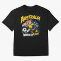Australia World Cup 2026 Kangaroo Soccer Fan Art Oversized T-Shirt Join the Countdown to the FIFA World Cup 2026 Journey through Haaland and Mbappe Highlights, Spain Pride, Supporter Pride, Iconic Celebrations, Legendary Names and Global Match Day