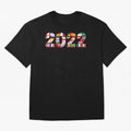 All the 32 Teams that Played in 2022 in Qatar for Football Fans Oversized T-Shirt Embrace FIFA World Cup 2026 Group Stage for Fans of Neymar and Portugal, Spain and Germany, Bringing Goal Celebration Energy, Supporter Heritage, Football Icons and