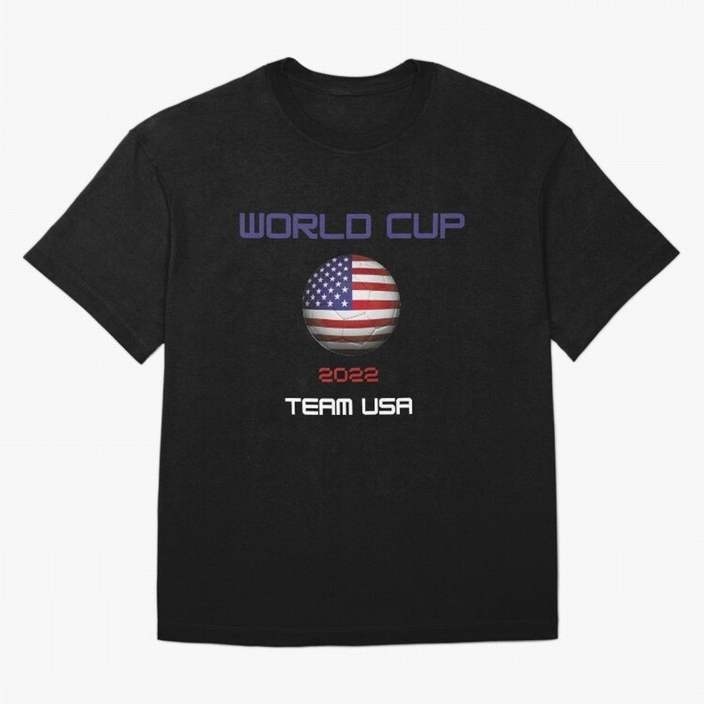 World cup 2022 Team USA Oversized T-Shirt Follow the Final Road of FIFA World Cup 2026 Spirit, Driven by Argentina and Brazil, Messi, Football Festival Excitement, Trophy Ambitions, Country Rivalries and Star Player Buzz; Created for Match Day