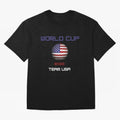 World cup 2022 Team USA Oversized T-Shirt Follow the Final Road of FIFA World Cup 2026 Spirit, Driven by Argentina and Brazil, Messi, Football Festival Excitement, Trophy Ambitions, Country Rivalries and Star Player Buzz; Created for Match Day