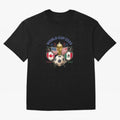 World Cup 2026 Host Nations Crest Oversized T-Shirt Celebrate Every Goal in FIFA World Cup 2026 USA Canada Mexico Spirit, Featuring Spain, Haaland and Mbappe, Supporter Pride, Iconic Celebrations, Legendary Names and Global Match Day Energy; Great
