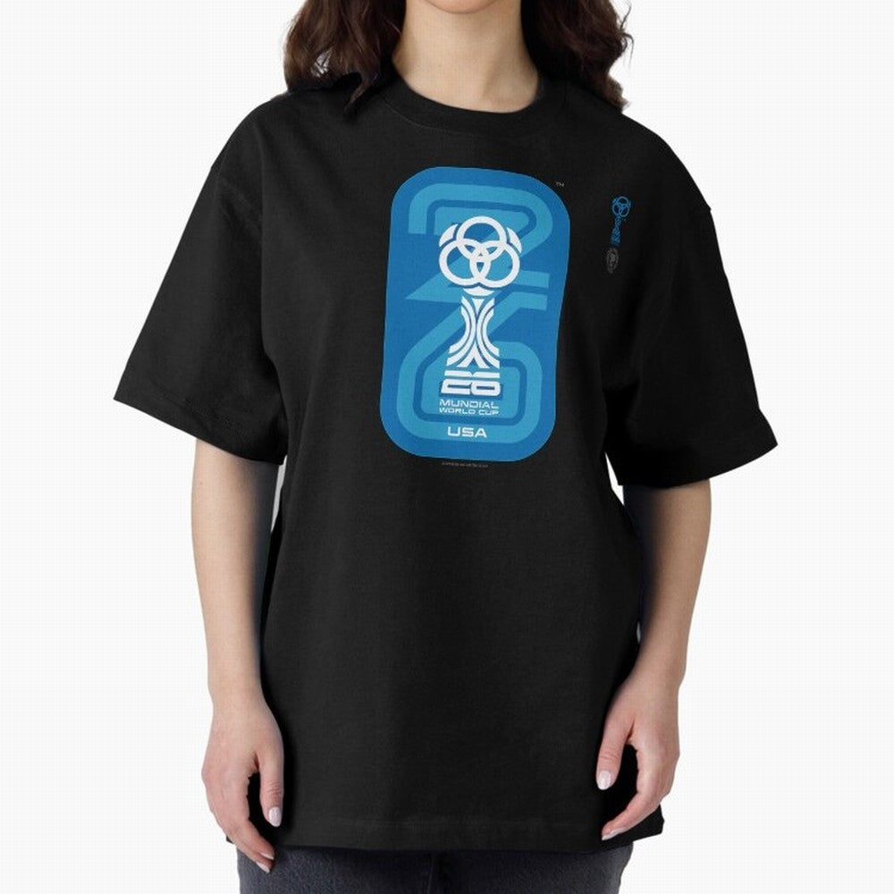 Mundial 26 USA Fan Trophy ¨C Retro Soccer World Cup Inspired Graphic ¨C Modern Football Art Design Oversized T-Shirt Keep the Legacy of FIFA World Cup 2026 Spirit, Celebrating Brazil, Neymar, Stadium Memories, Football Loyalty, International Chants