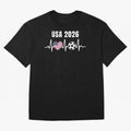 Soccer USA 2026 American Flag America World Cup Fan Gift Oversized T-Shirt Celebrate National Team Dreams in the FIFA World Cup 2026 USA Canada Mexico Journey through Neymar, Haaland and Cristiano Ronaldo Highlights, Argentina Pride, Football