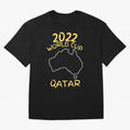 Socceroos World Cup 2022 Qatar Oversized T-Shirt Fuel the Hype around FIFA World Cup 2026 for Fans of Messi, CR7 and Mbappe and Germany, Bringing Global Supporter Spirit, Legendary Goals, National Colors and Tournament Celebration; Great for Watch