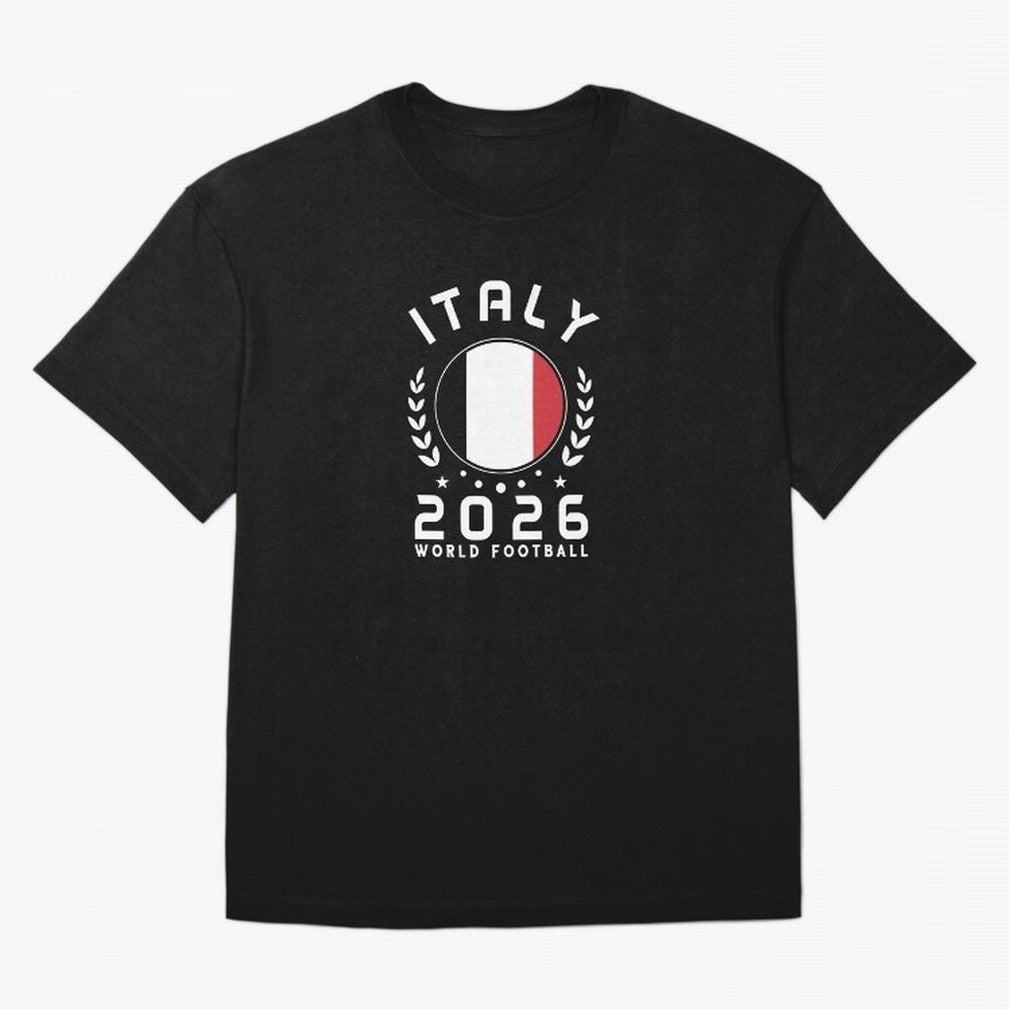 World Cup 2026 Italy Football Fan Italian Supporter T-Shirt_88563599 Oversized T-Shirt Celebrate the Next Chapter of FIFA World Cup 2026 Group Stage Highlighting Neymar, Haaland and Cristiano Ronaldo, Brazil Energy, Supporter Pride, Iconic