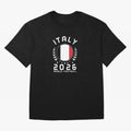 World Cup 2026 Italy Football Fan Italian Supporter T-Shirt_88563599 Oversized T-Shirt Bring Supporter Culture to Global Football Passion for FIFA World Cup 2026 USA Canada Mexico, with Messi, CR7 and Mbappe, Brazil, Portugal and Argentina, Soccer