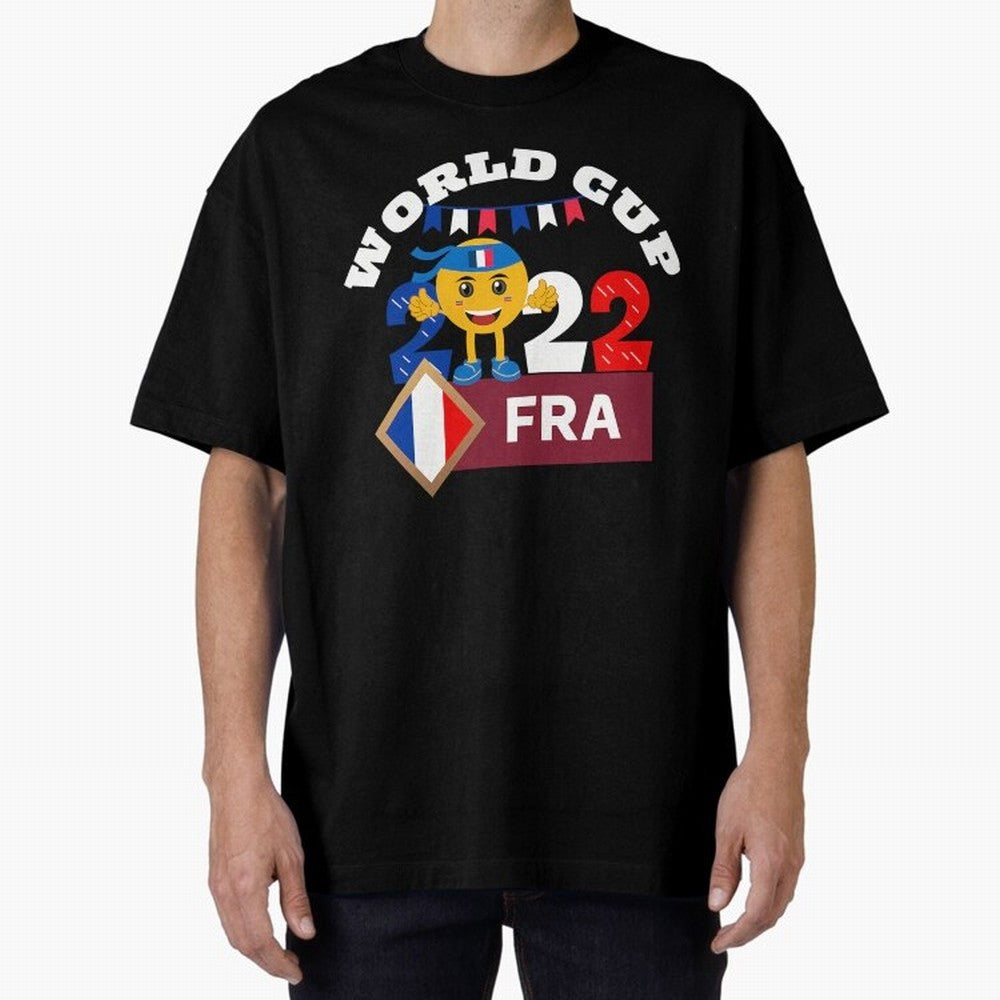 Fifa World Cup 2022. France 2022. Qatar 2022 Oversized T-Shirt Feel the Roar of Match Day Hype around FIFA World Cup 2026 USA Canada Mexico, Messi, Neymar and Mbappe, Argentina, France and Brazil, Vintage Soccer Flavor, Modern Football Stars,