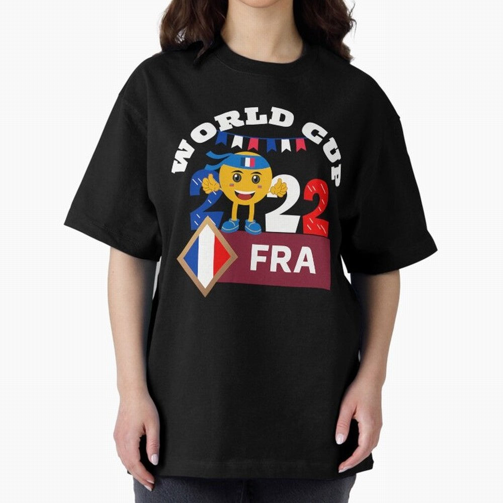Fifa World Cup 2022. France 2022. Qatar 2022 Oversized T-Shirt Feel the Roar of Match Day Hype around FIFA World Cup 2026 USA Canada Mexico, Messi, Neymar and Mbappe, Argentina, France and Brazil, Vintage Soccer Flavor, Modern Football Stars,