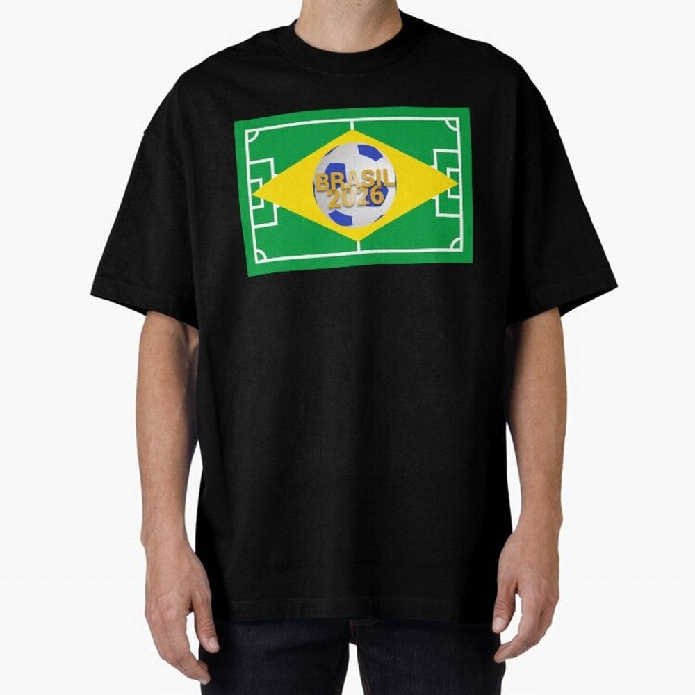 Brazil World Cup 2026 Oversized T-Shirt Show Your Tournament Heart for FIFA World Cup 2026 USA Canada Mexico Spirit, Featuring England, France and Netherlands, Cristiano Ronaldo, Soccer Culture, Superstar Moments, National Team Dreams and