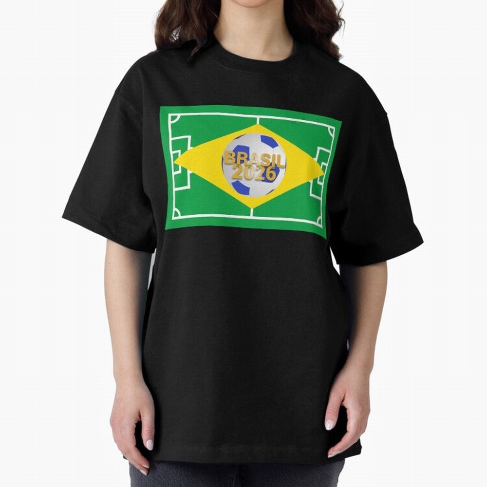 Brazil World Cup 2026 Oversized T-Shirt Show Your Tournament Heart for FIFA World Cup 2026 USA Canada Mexico Spirit, Featuring England, France and Netherlands, Cristiano Ronaldo, Soccer Culture, Superstar Moments, National Team Dreams and