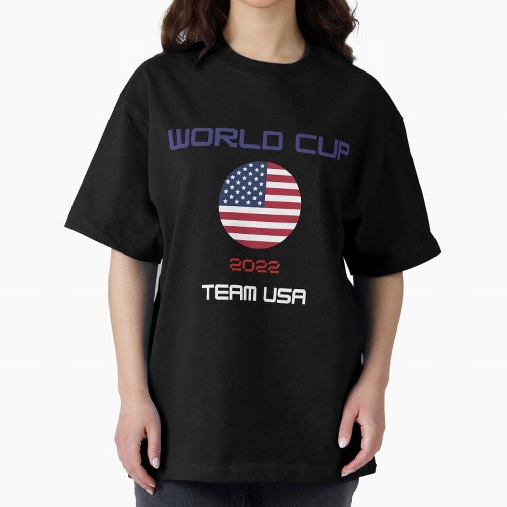 World cup 2022 Team USA Oversized T-Shirt Celebrate the Next Chapter of Match Day Hype around FIFA World Cup 2026, Cristiano Ronaldo, Haaland and CR7, Portugal, Championship Spirit, Famous Goals, Roaring Crowds and International Football Unity;