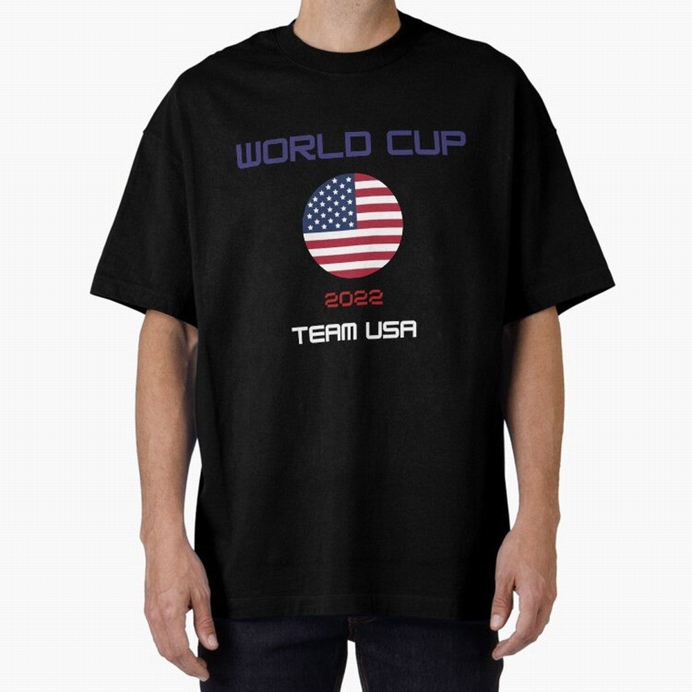 World cup 2022 Team USA Oversized T-Shirt Celebrate the Next Chapter of Match Day Hype around FIFA World Cup 2026, Cristiano Ronaldo, Haaland and CR7, Portugal, Championship Spirit, Famous Goals, Roaring Crowds and International Football Unity;