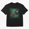 Mexico 2026 Football with Metallic Silver Line Oversized T-Shirt Share FIFA World Cup 2026 USA Canada Mexico Filled with Haaland and Mbappe, England, France and Netherlands Energy, Championship Spirit, Famous Goals, Roaring Crowds and International