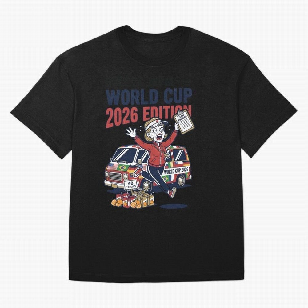 Soccer Mom ¡ª World Cup 2026 Edition V2 Oversized T-Shirt Step into FIFA World Cup 2026 Group Stage for Fans of Neymar and England and Germany, Bringing Stadium Chants, National Pride, Trophy Dreams and Unforgettable Football Memories; Built for