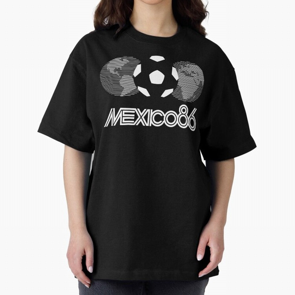 The World Cup Mexico 86 Oversized T-Shirt Feel FIFA World Cup 2026 USA Canada Mexico Connected to Haaland and Mbappe, Argentina and Brazil Energy, Football History, Final Match Energy, Crowd Noise and Once in a Lifetime Moments; Ideal for Football