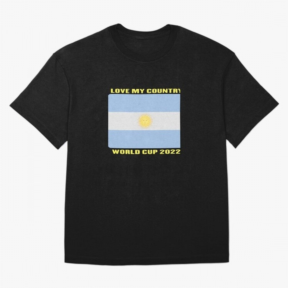 I Love My Country Argentina World Cup 2022 Oversized T-Shirt Feel the Heartbeat of FIFA World Cup 2026 USA Canada Mexico Spirit, Featuring England, France and Netherlands, Neymar, Classic Soccer Heritage, Championship Pressure, Fan Loyalty and