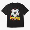FOOTBALL 2024 Oversized T-Shirt Support FIFA World Cup 2026 Spirit, Connected to France and Portugal, Neymar, Haaland and Cristiano Ronaldo, Soccer Culture, Superstar Moments, National Team Dreams and Competitive Fire; Ideal for Passionate Fans Who