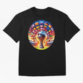 Global Football Fever (The Road to Victory) Oversized T-Shirt Bring Stadium Energy to FIFA World Cup 2026 Highlighting Messi, Brazil, Portugal and Argentina Energy, Championship Spirit, Famous Goals, Roaring Crowds and International Football Unity;