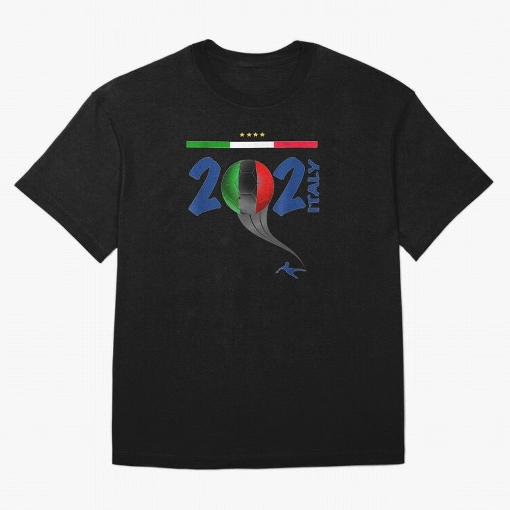 Italy Football - Italian Soccer National Team Oversized T-Shirt Represent Fans Who Live for Match Day Hype around FIFA World Cup 2026 Group Stage, Cristiano Ronaldo, Haaland and CR7, Brazil, Portugal and Argentina, Champion Mindset, Group Stage