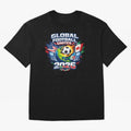 Global Football Unites 2026 USA Canada Mexico Oversized T-Shirt Remember Iconic Moments from the FIFA World Cup 2026 Group Stage Journey through CR7 Highlights, Brazil Pride, Tournament Hype, Historic Matchups, Family Viewing Parties and Global