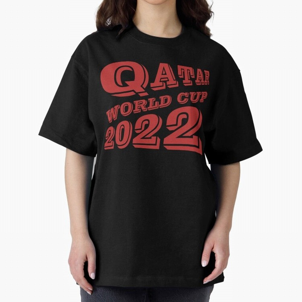 Qatar World Cup 2022 Oversized T-Shirt Celebrate FIFA World Cup 2026 USA Canada Mexico Spirit, Capturing England, Messi, CR7 and Mbappe, Stadium Chants, National Pride, Trophy Dreams and Unforgettable Football Memories; Ideal for Football Dads,