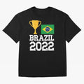 Brazil Soccer Team Fan Football Brazilian Flag 2022 T-Shirt - Brazil T shirt Soccer - Brazil Flag Vintage - Brazilian Oversized T-Shirt Wear the Spirit of Global Football Passion for FIFA World Cup 2026 USA Canada Mexico, Centered on Messi and