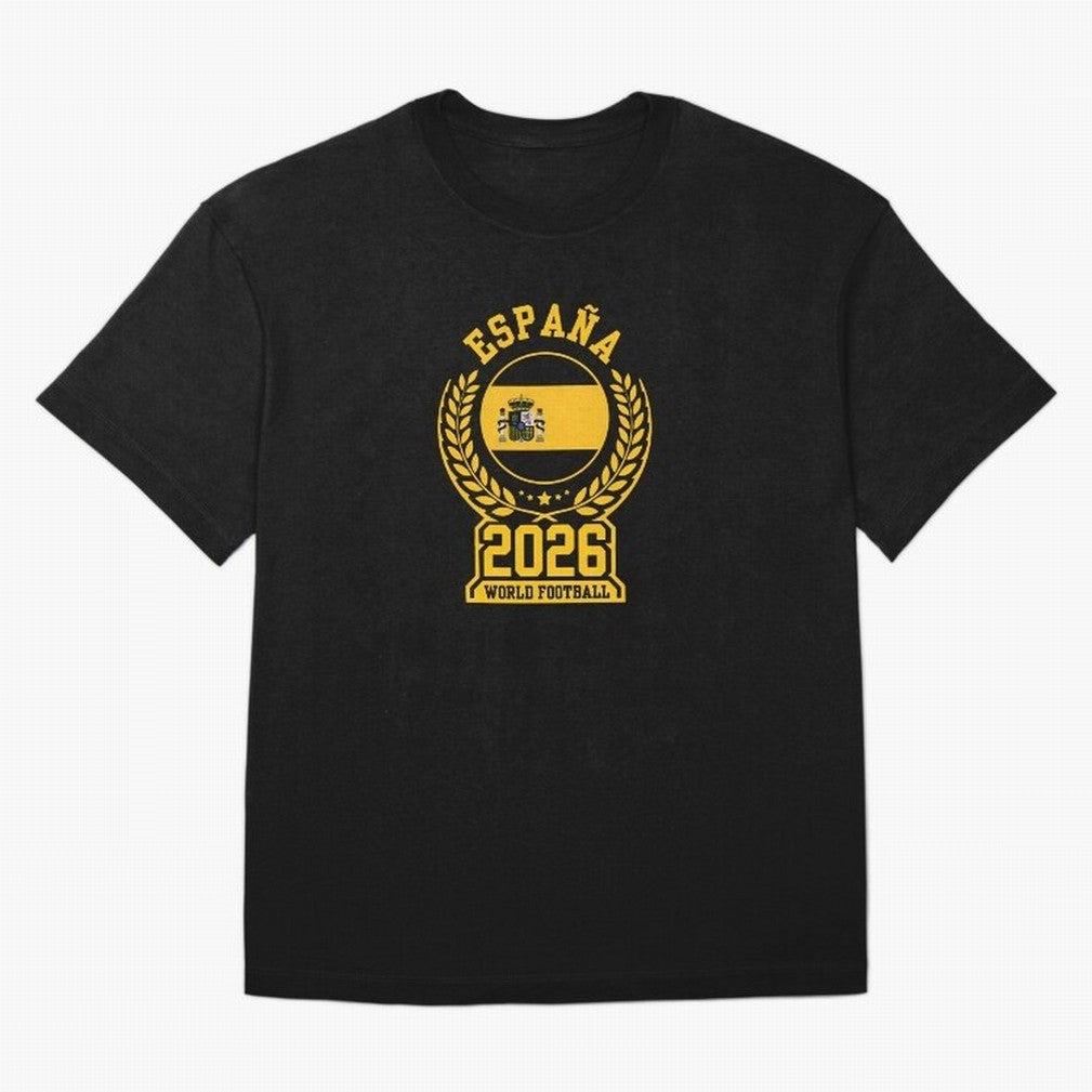Spain World Football 2026 T-Shirt_87604013 Oversized T-Shirt Relive Match Day Hype around FIFA World Cup 2026 USA Canada Mexico, Mbappe, Brazil, Stadium Chants, National Pride, Trophy Dreams and Unforgettable Football Memories; Created for Match