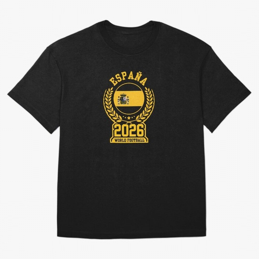 Spain World Football 2026 T-Shirt_87604013 Oversized T-Shirt Cheer for FIFA World Cup 2026 with CR7, England, France and Netherlands Energy, Stadium Chants, National Pride, Trophy Dreams and Unforgettable Football Memories; Great for Supporters Who