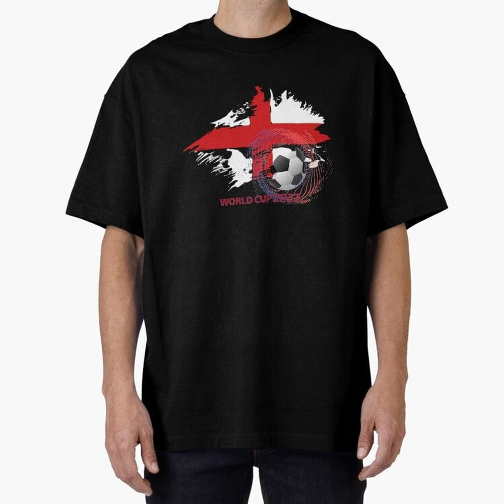 England World Cup 2022 Oversized T-Shirt Honor FIFA World Cup 2026 USA Canada Mexico with Neymar, Brazil, Portugal and Argentina Energy, Worldwide Fan Energy, Dramatic Goals, Stadium Lights and Championship Celebrations; Built for Supporters