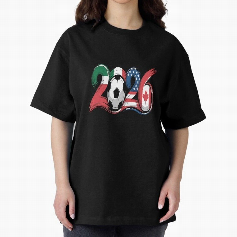 2026 Soccer Play Game Year Players Oversized T-Shirt Celebrate Soccer Greatness during FIFA World Cup 2026 Group Stage Spirit, Inspired by Netherlands, Neymar, Champion Mindset, Group Stage Buzz, Knockout Tension and Passionate Fan Culture; Perfect