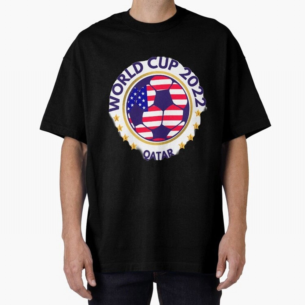 Usa World Cup Oversized T-Shirt Celebrate Unforgettable Nights in FIFA World Cup 2026 USA Canada Mexico Connected to Cristiano Ronaldo, Brazil Energy, Fan Favorite Moments, National Team Passion, Big Match Drama and Soccer History; Perfect for