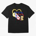 Football 2026 Hearts Colombia Sports Design Oversized T-Shirt Capture FIFA World Cup 2026 Spirit, Filled with Germany, Haaland and Mbappe, Supporter Pride, Iconic Celebrations, Legendary Names and Global Match Day Energy; Great for Supporters Who