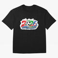 Football Without Borders 2026 Artistic Logo Oversized T-Shirt Keep the Legacy of FIFA World Cup 2026 Spirit, Celebrating Argentina, Messi and Cristiano Ronaldo, Game Day Rituals, Football Legends, Country Pride and the Road to the Final; Created