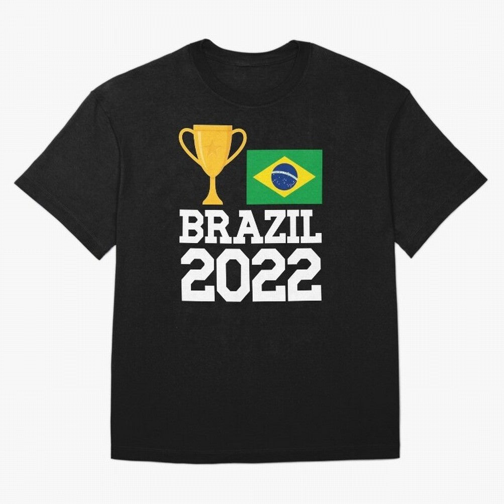 Brazil Soccer Team Fan Football Brazilian Flag 2022 T-Shirt - Brazil T shirt Soccer - Brazil Flag Vintage - Brazilian Oversized T-Shirt Show Fan Pride Across Global Football Passion for FIFA World Cup 2026, Celebrating Neymar, Haaland and Cristiano