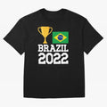 Brazil Soccer Team Fan Football Brazilian Flag 2022 T-Shirt - Brazil T shirt Soccer - Brazil Flag Vintage - Brazilian Oversized T-Shirt Show Fan Pride Across Global Football Passion for FIFA World Cup 2026, Celebrating Neymar, Haaland and Cristiano