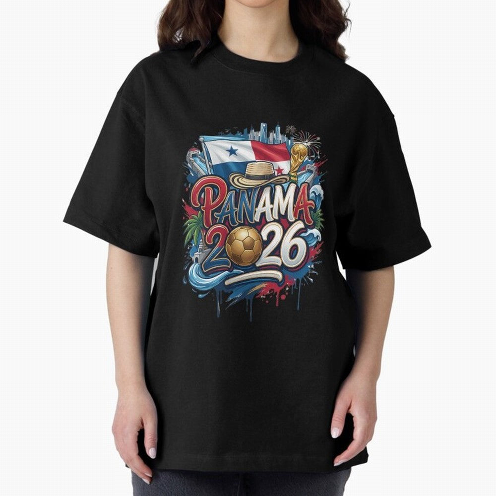 Panama World Cup 2026 Football Legacy Oversized T-Shirt Celebrate Every Goal in FIFA World Cup 2026 for Fans of Cristiano Ronaldo, Haaland and CR7 and France, Bringing Fan Favorite Moments, National Team Passion, Big Match Drama and Soccer History;