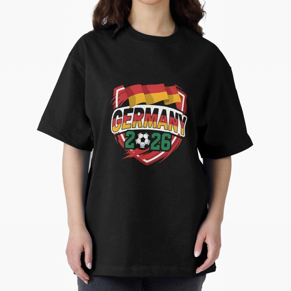 Germany World Cup 2026 Germany Football Oversized T-Shirt Celebrate the Stars of the FIFA World Cup 2026 Journey through Messi Highlights, Netherlands Pride, Goal Celebration Energy, Supporter Heritage, Football Icons and Worldwide Tournament Joy;
